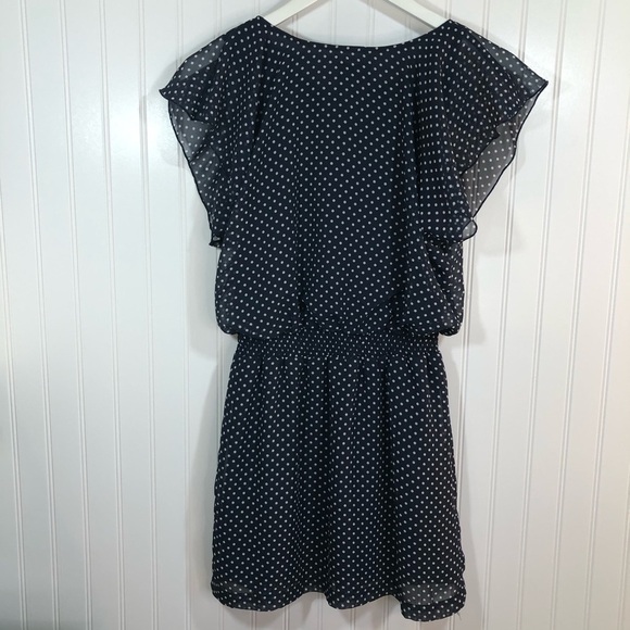 Mimi Chica EUC Navy Polka Dot Dress XS - Picture 2 of 10
